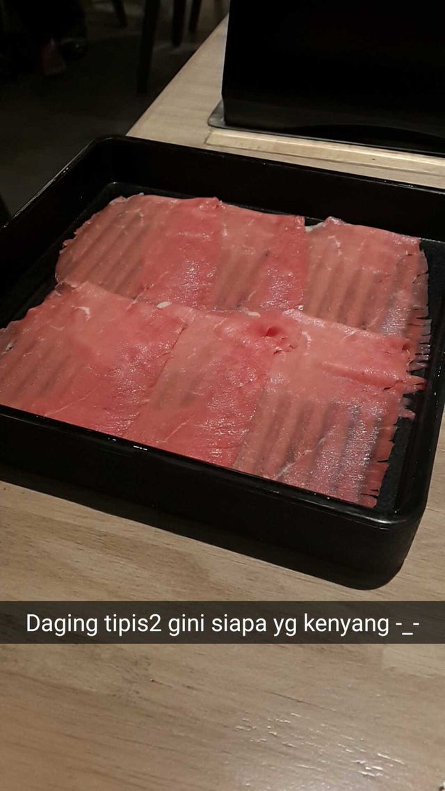 Thin Slices of Beef. beef