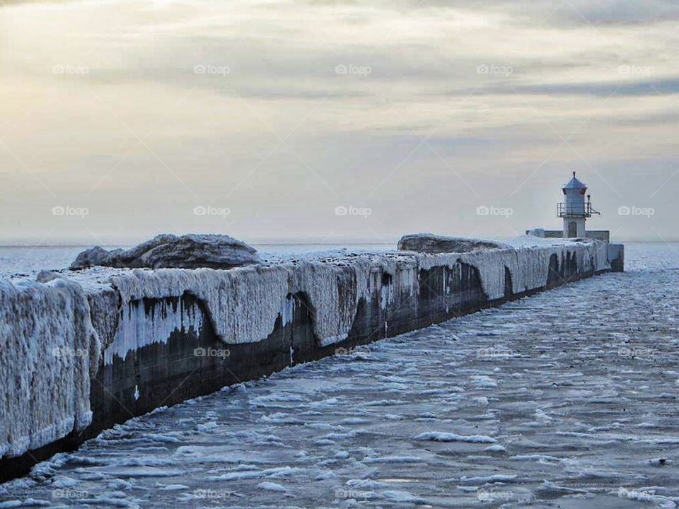 Winter on the pier