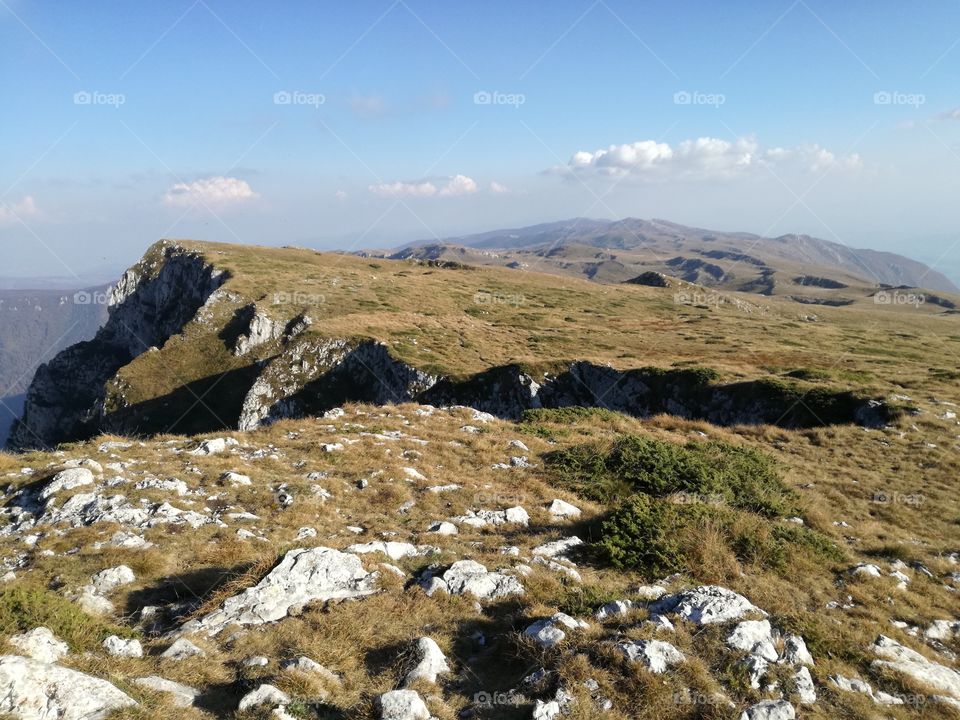 Mountain top near the steem edge