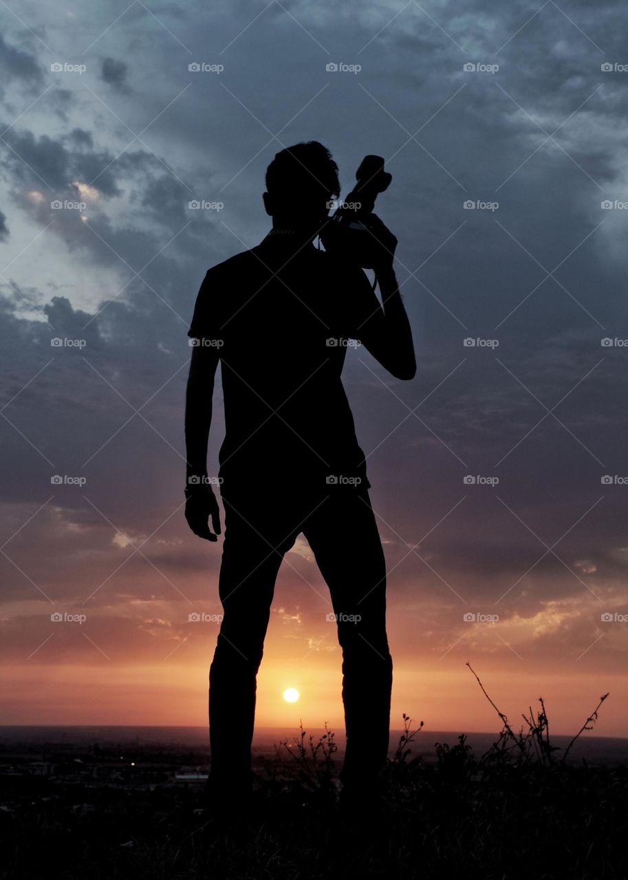 The sunset of a photographer