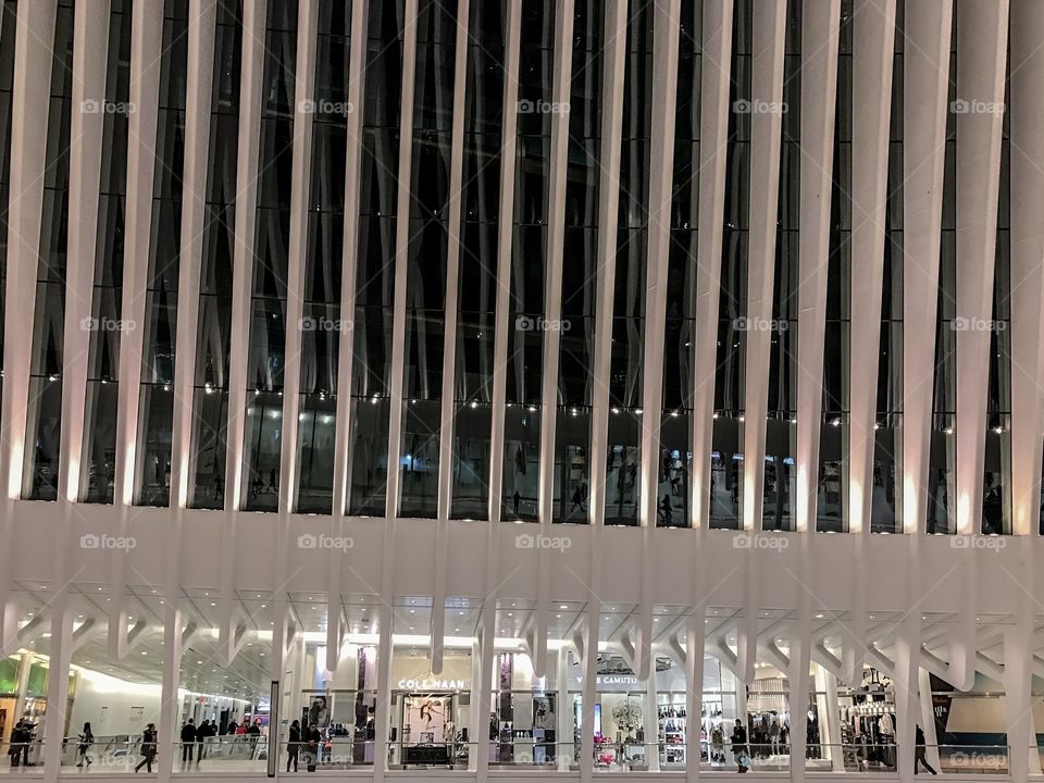 Inside the oculus in manhattan, New York