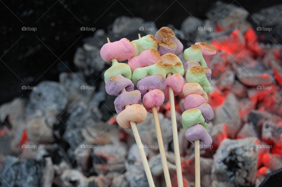 Flame, No Person, Outdoors, Food, Nature