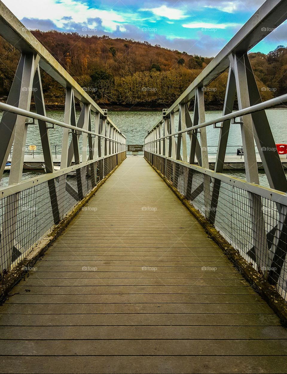 Bridge Walkway Geometry Lines Patterns Architecture