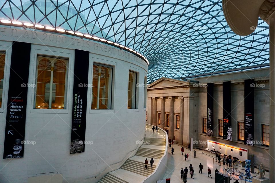 Visit to The British Museum, London .. loved the roof 