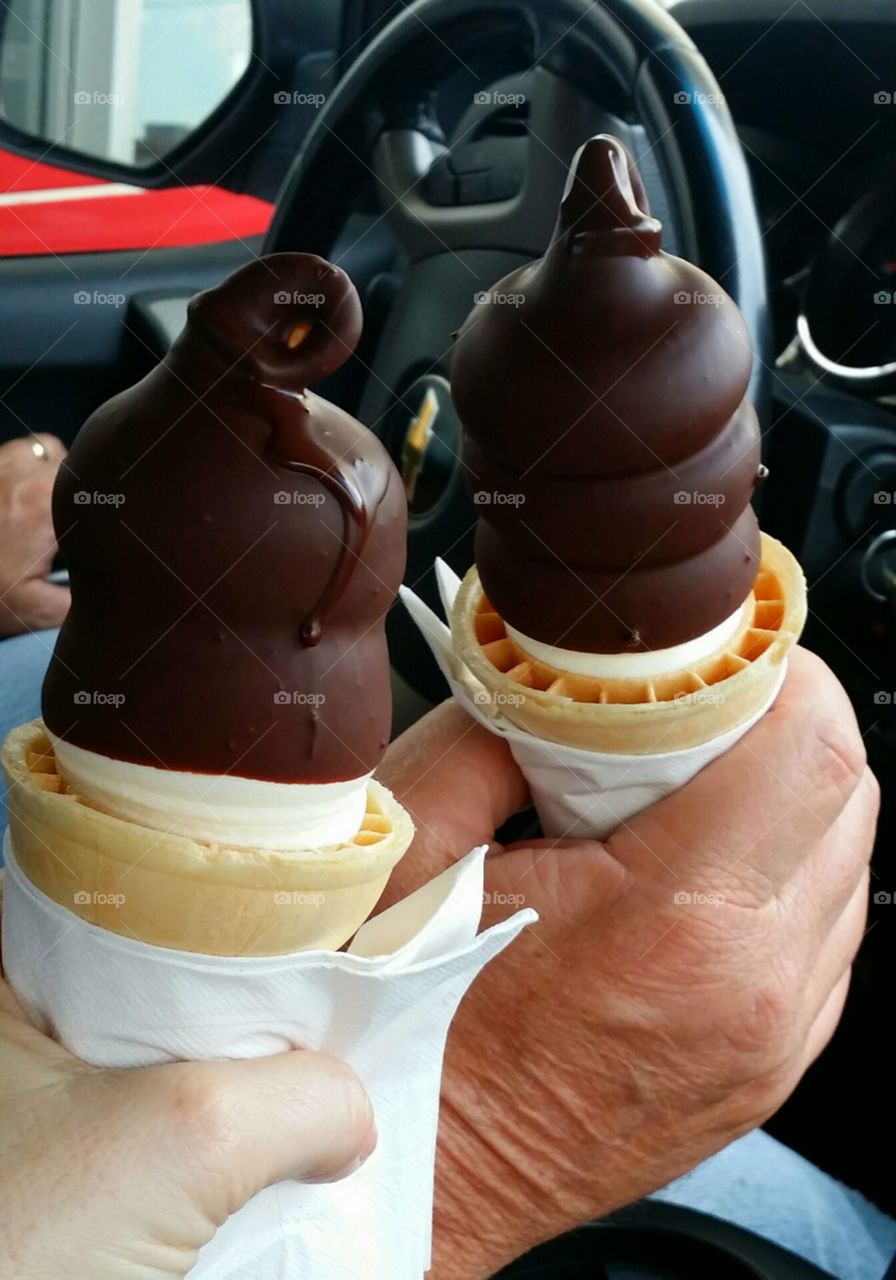 Yummy Dipped Cones