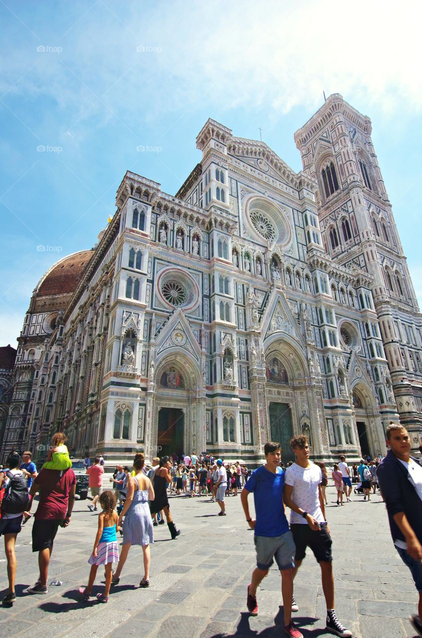 Beautiful image of Dome in florence italy 2016.