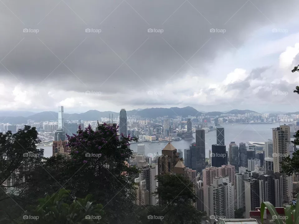 Cloudy City View