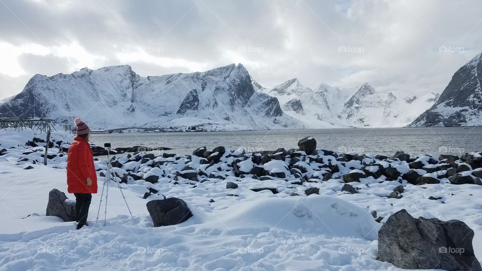 Beautiful winter Lofoten