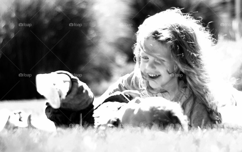 kids play . kids playing on grass