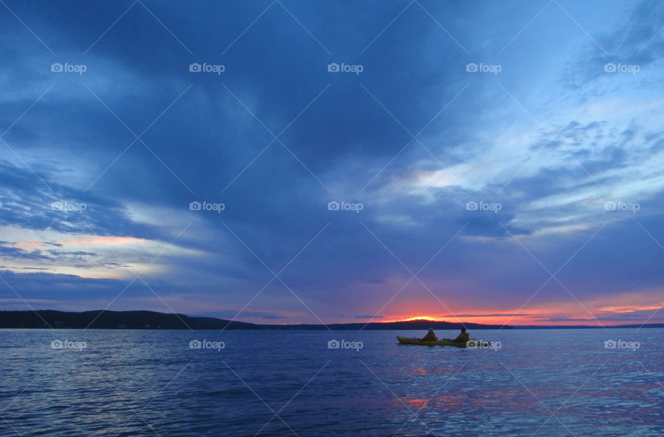 Sunset Paddle on Frenchman Bay