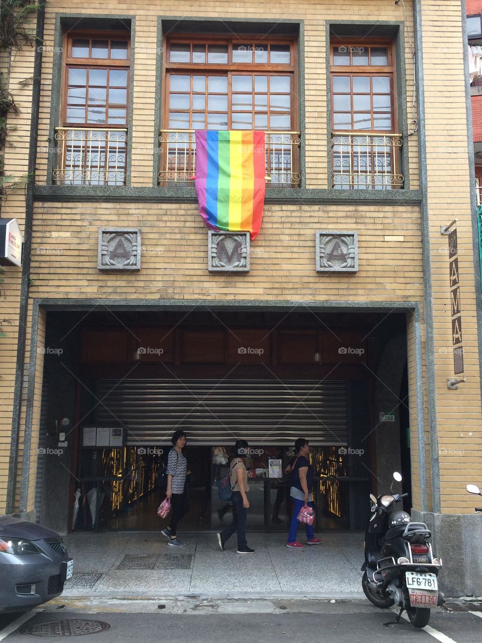 Rainbow colors and all kinds of Pride accessories are on display everywhere in Taipei, Taiwan. 