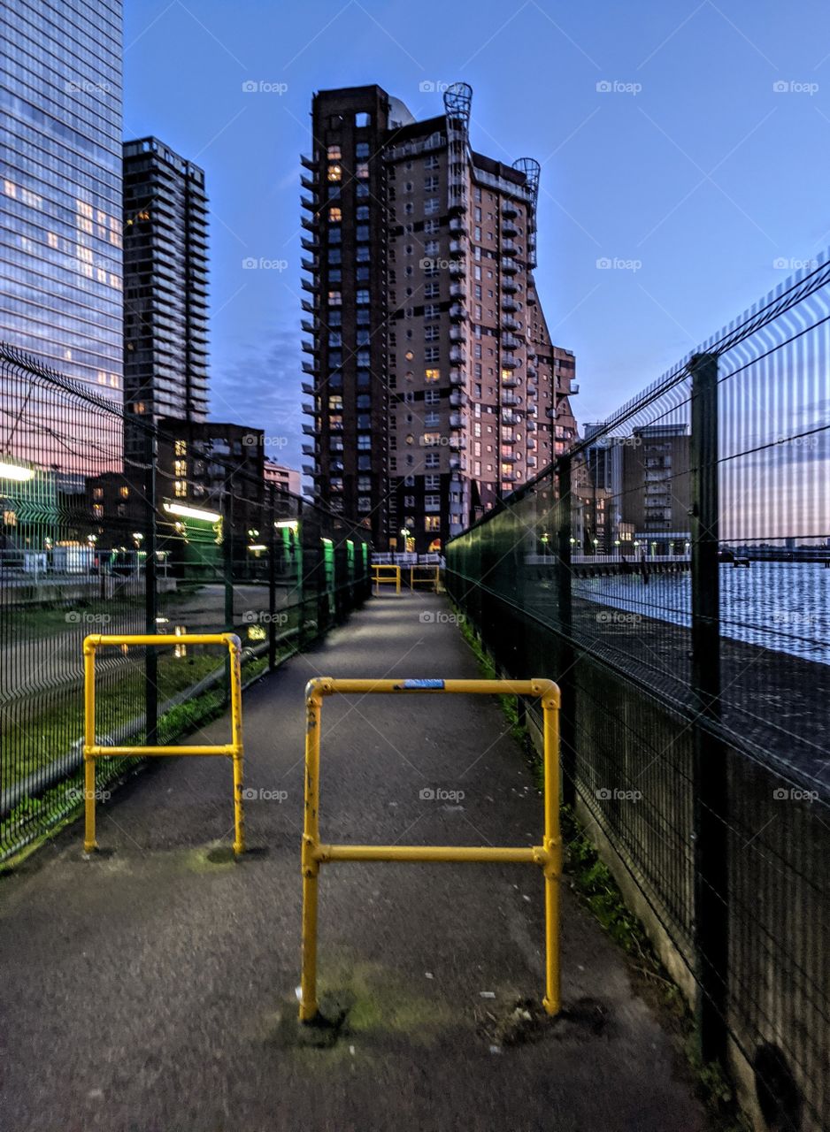 sunset walk along the water; exploring a new place; cityscape; waterscape