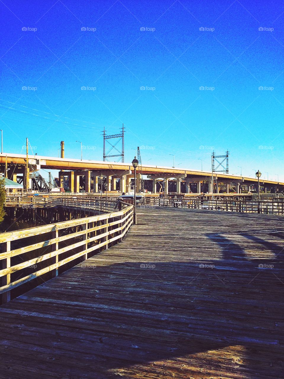 Stratford, CT. Walking along the harbour 