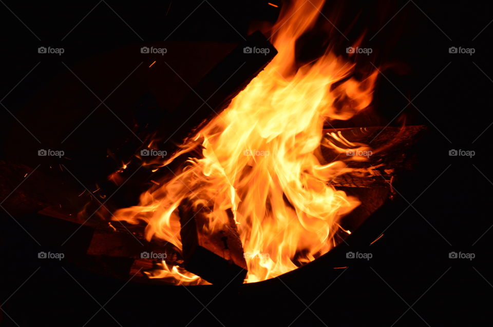 Flame, Hot, Bonfire, Fireplace, Campfire