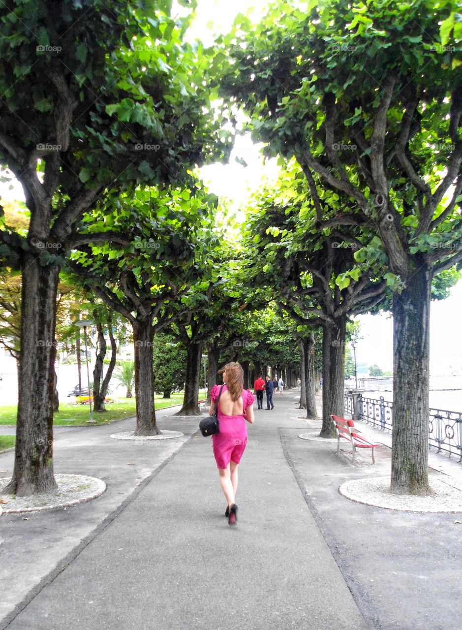 Alley in Lugano, Switzerland