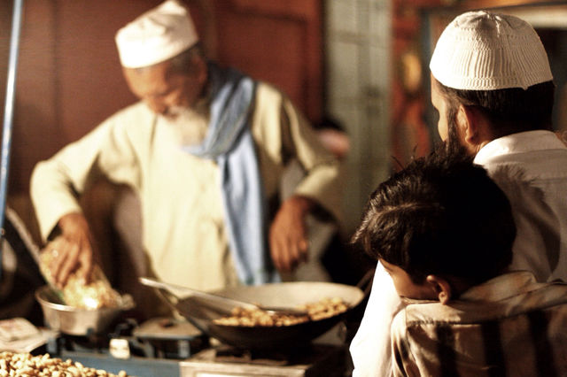 Peanut stand in India