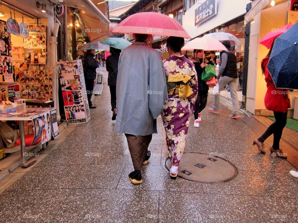 rainy bazar day