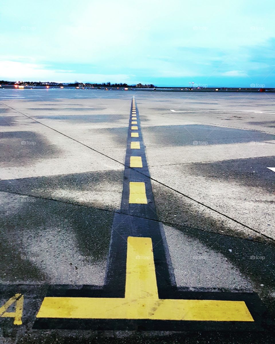 Lead In Line At Yvr