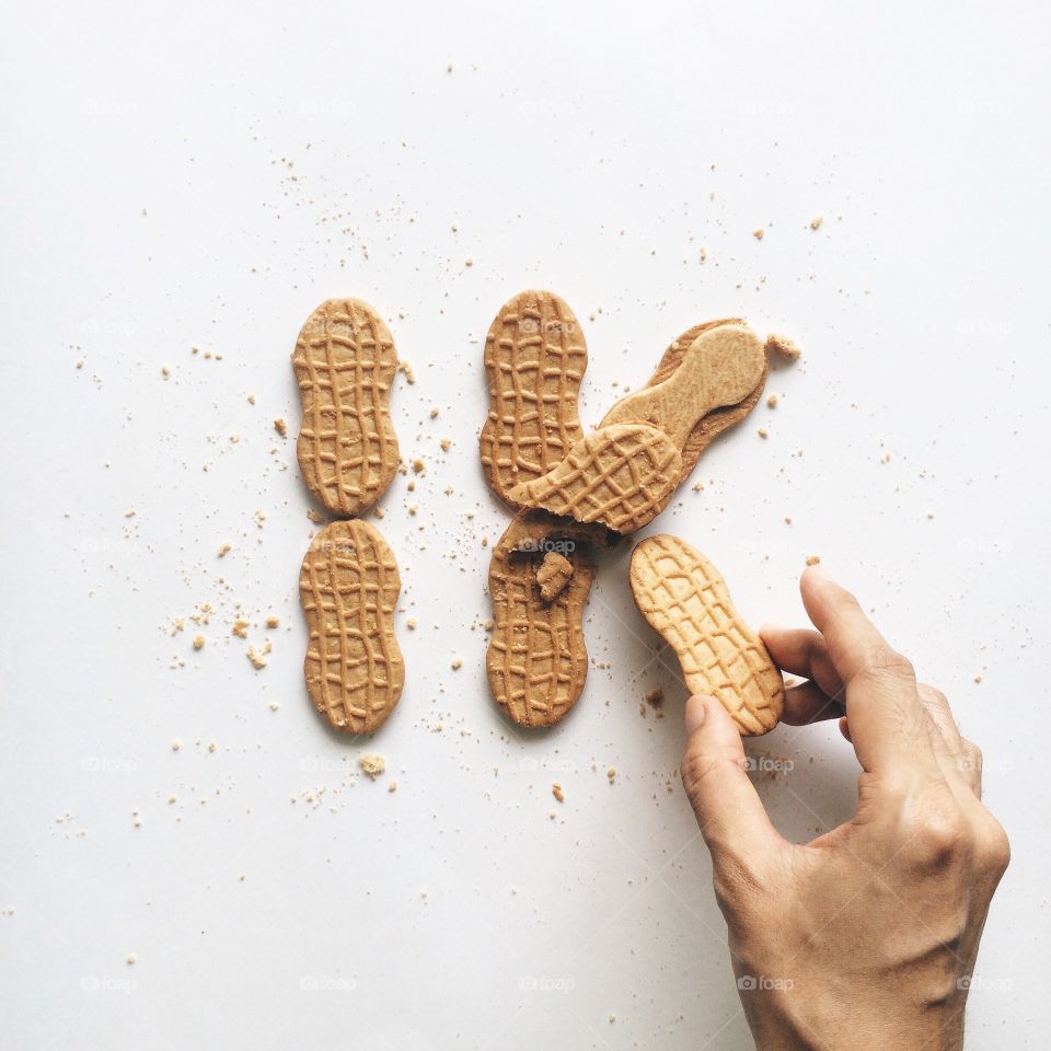 Directly above view of sweet food