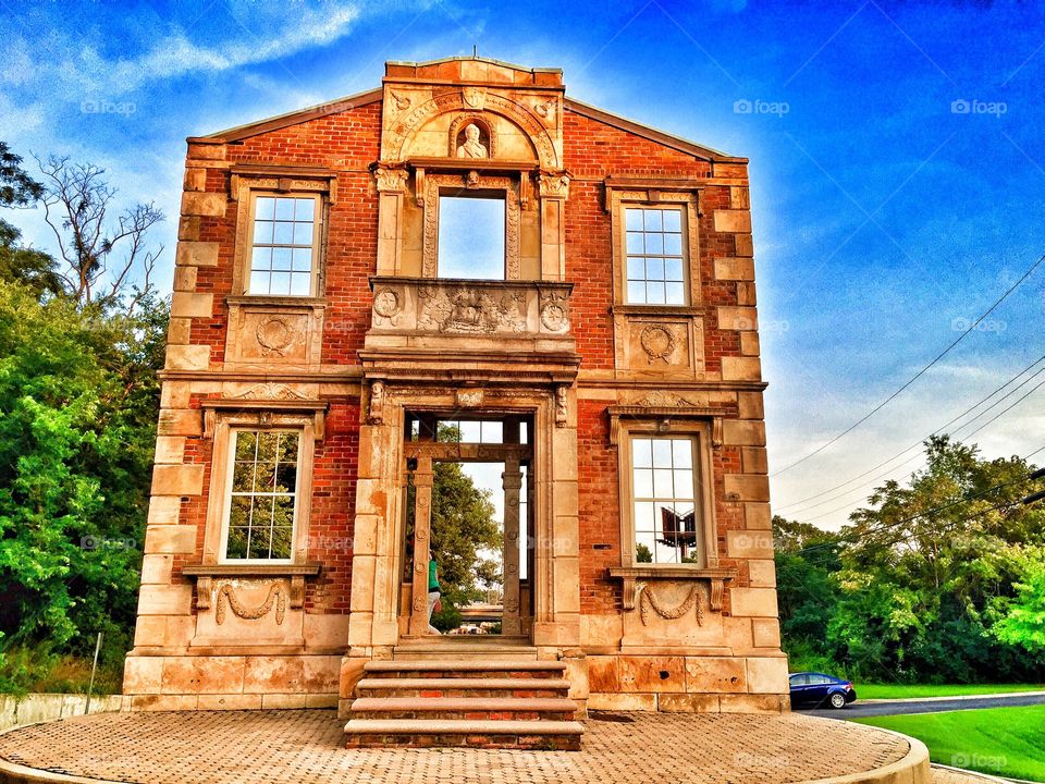 Old piece of a building 