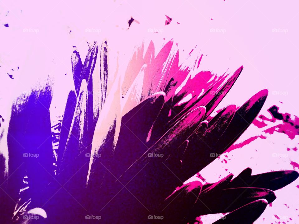 abstract pattern, depicts the leaves of pink and purple tones.