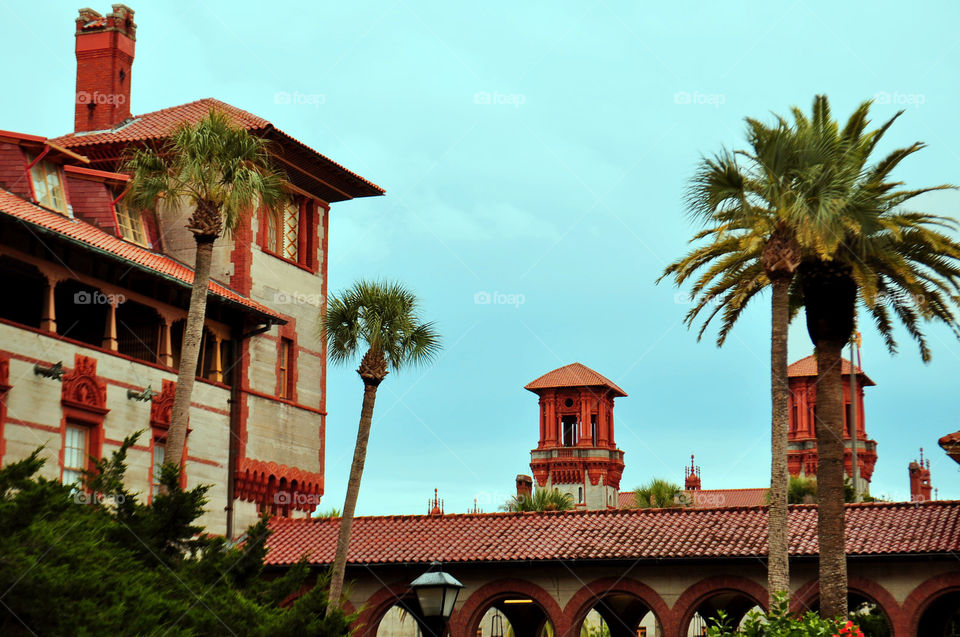 Flagler college campus. located in historic downtown St. Augustine, Florida