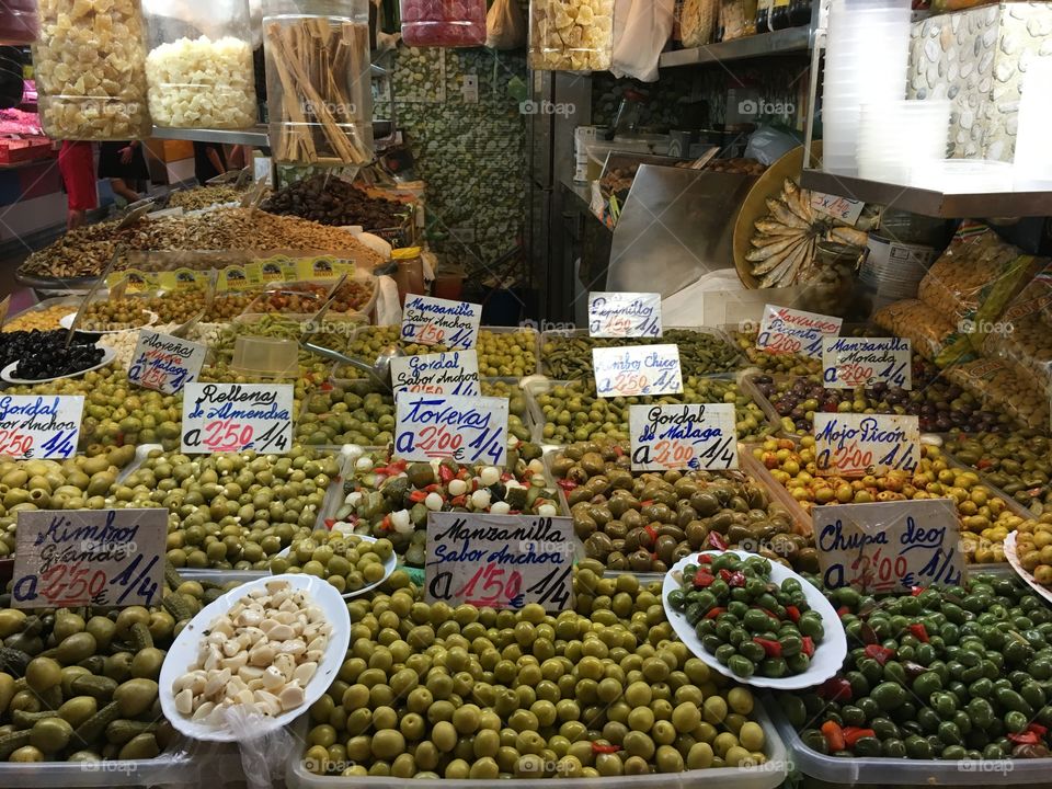Selection of olives