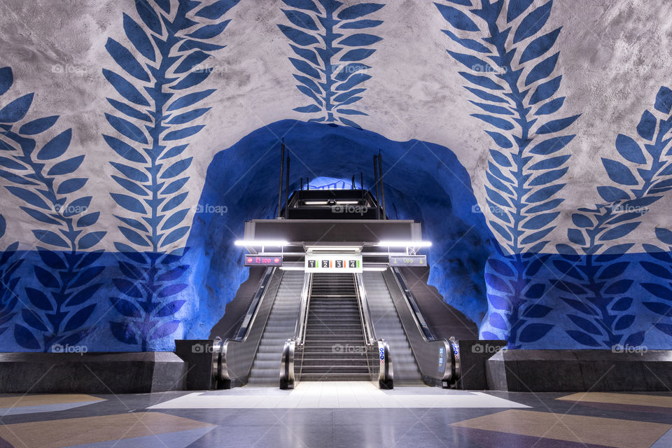 Subway Station Art in Stockholm