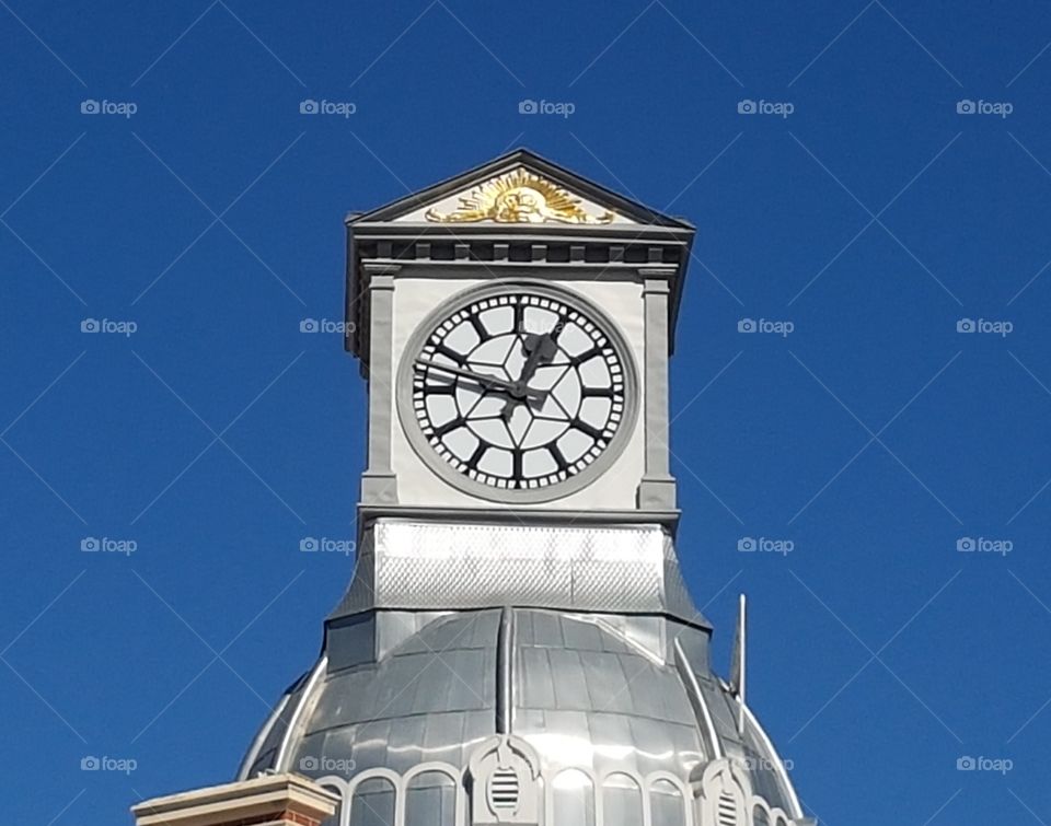 Midland town hall clock.