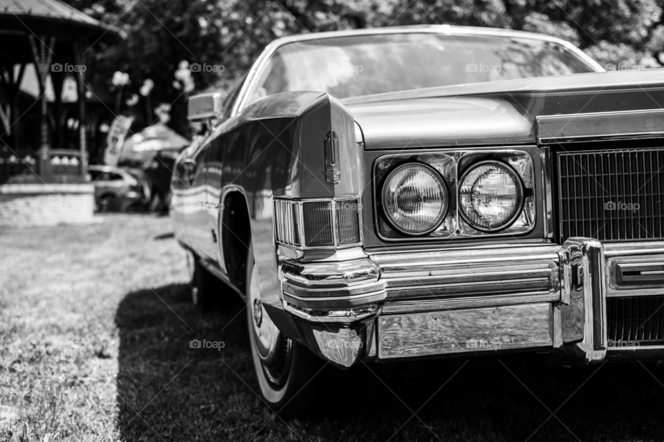 Oldtimer show Cadillac 1971. Cadillac Eldorado on Oldtimer event in Palic, Subotica, Serbia on july 5th 2015