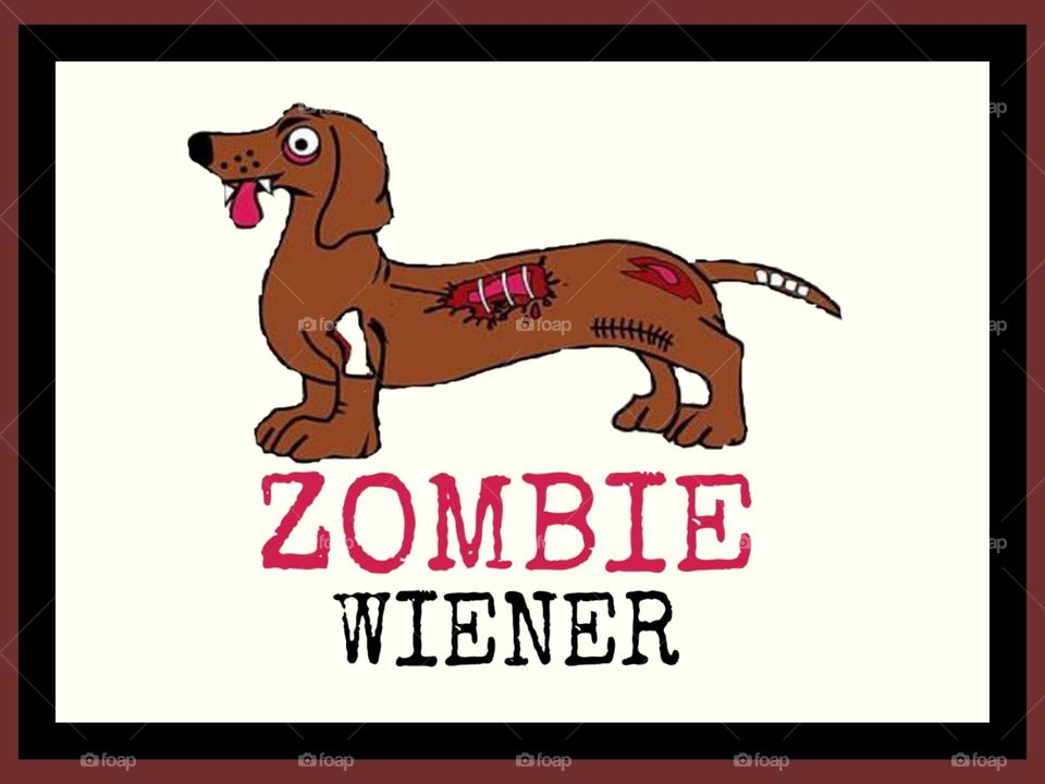 Zombie wiener dog