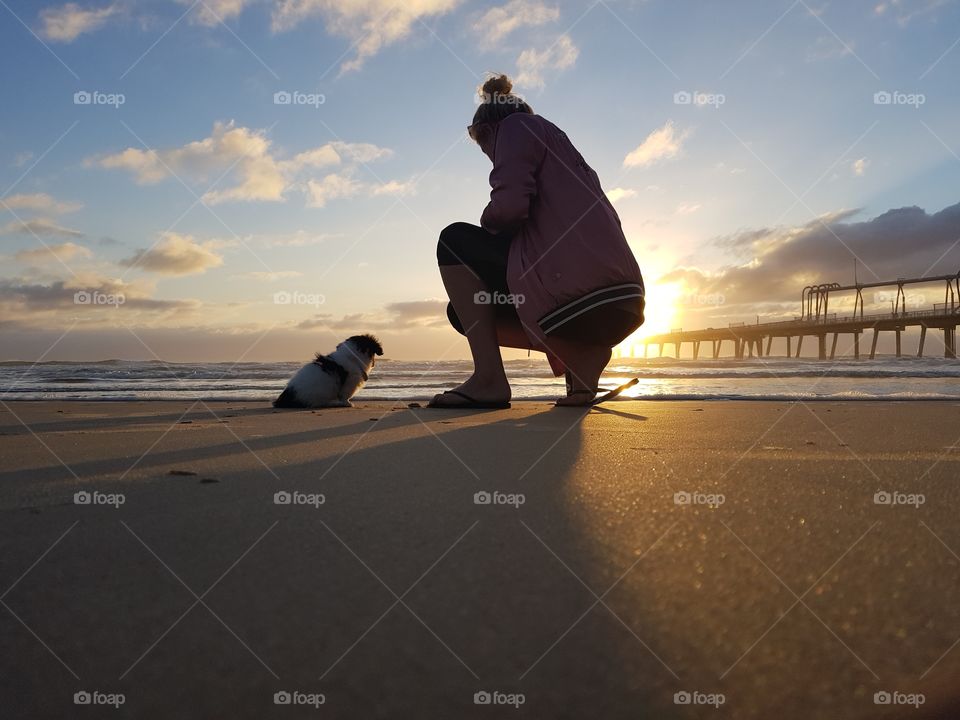 Enjoy Sunrise with Puppy Love