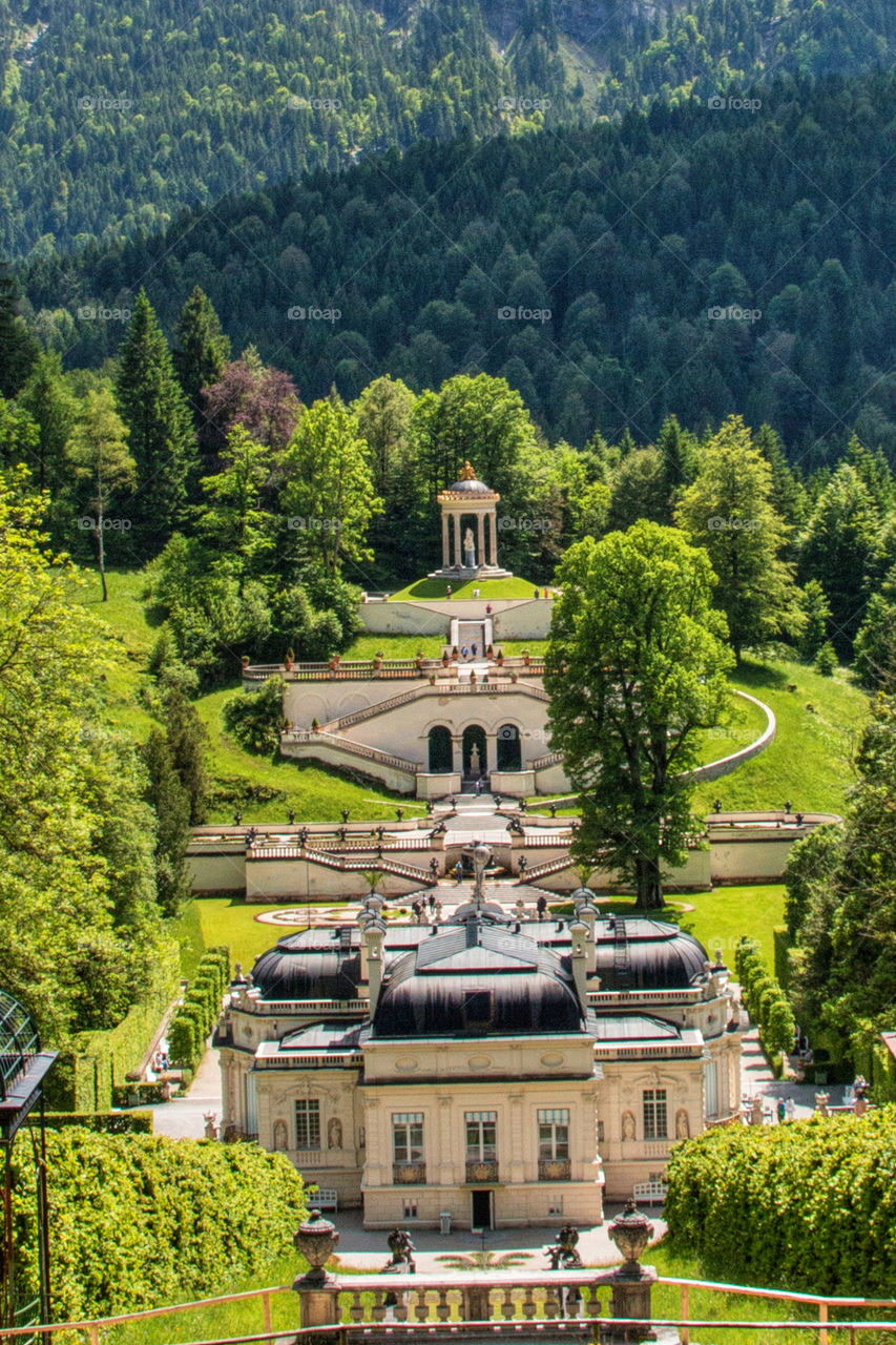 Linderhof castle, Ettal, Bavaria, Germany, Europe