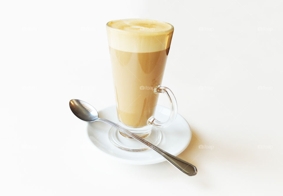 Coffee on white background