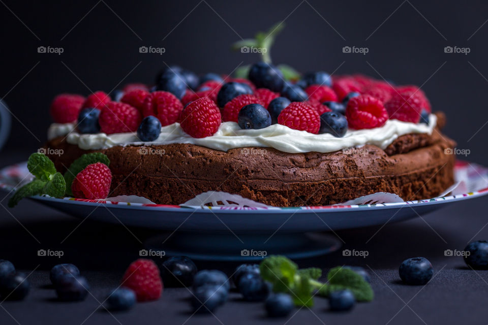 Extreme close-up of berry fruit