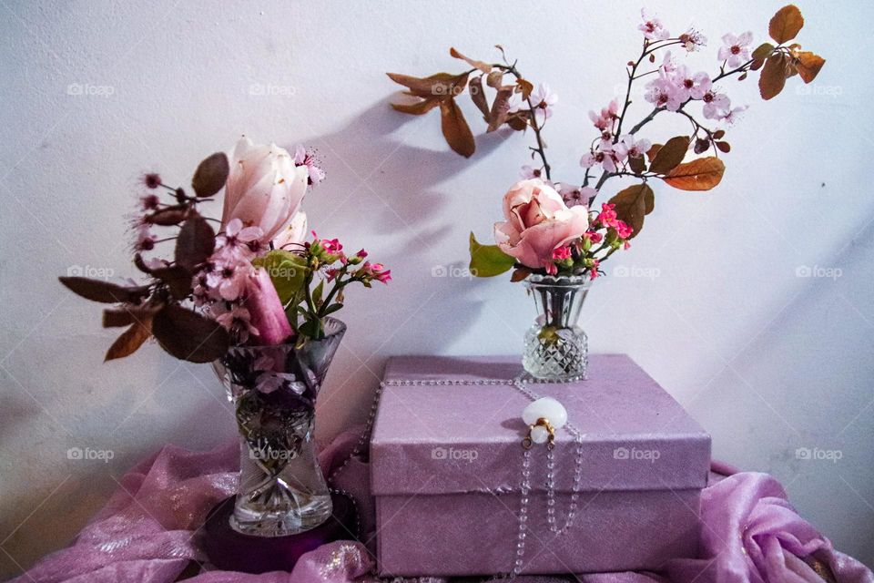 Spring floweres in a vase