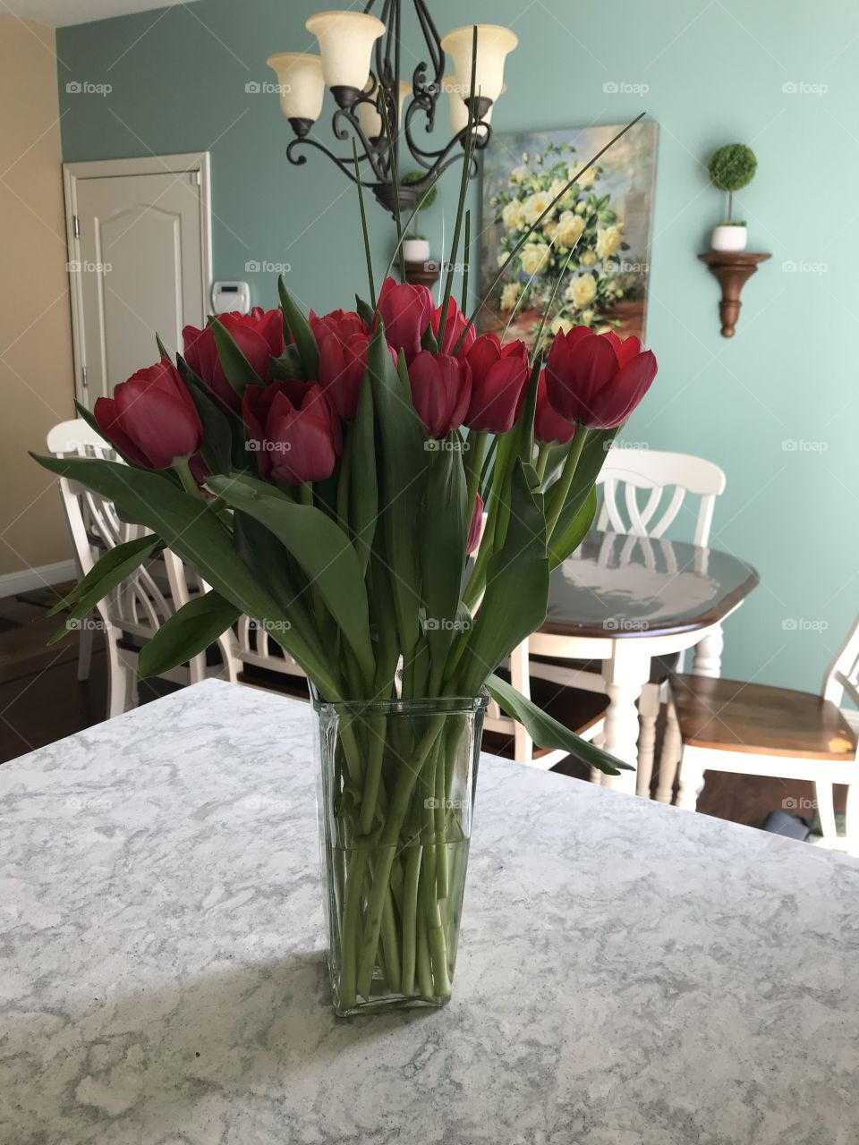 Mother’s Day purple tulips 