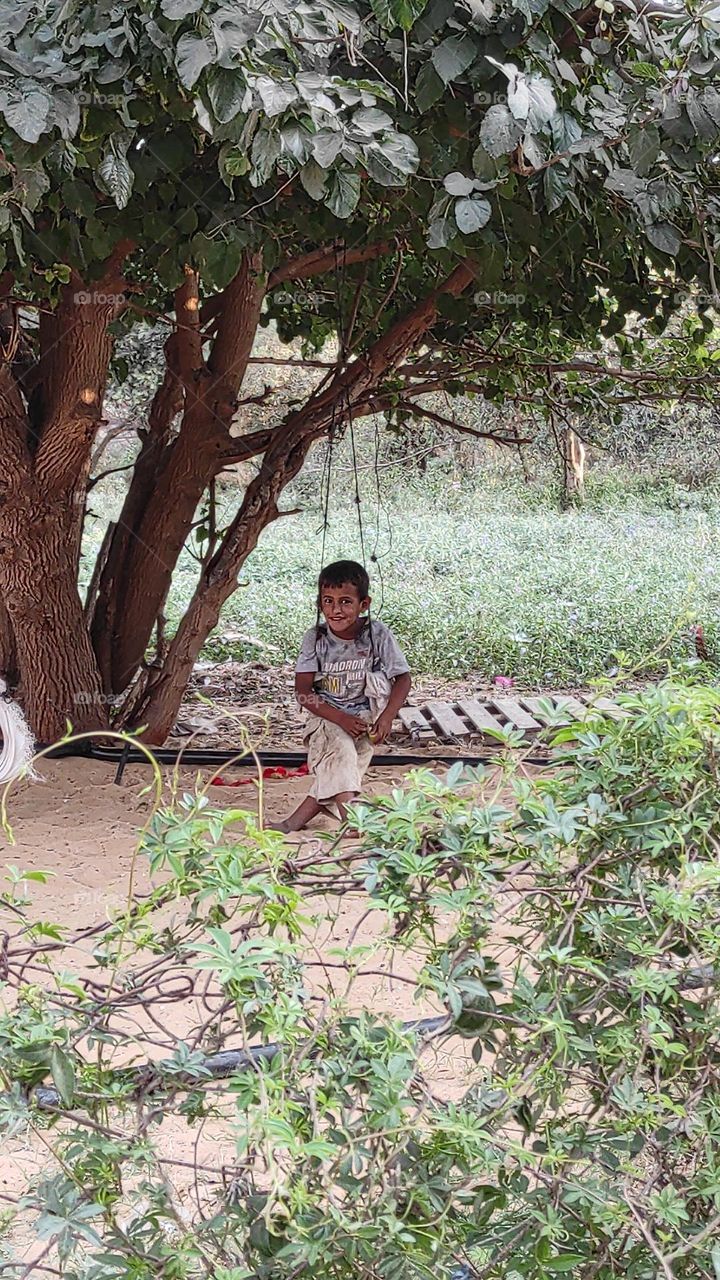 A picture I took of a simple child who lives in the countryside