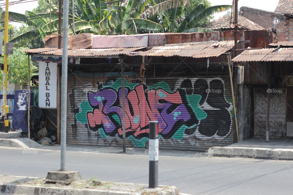 graffiti in the kejayan street Yogyakarta