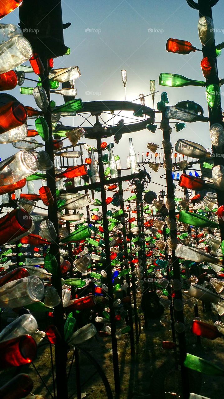 Bottle Trees . Photo taken at Bottle Tree Ranch on Route 66