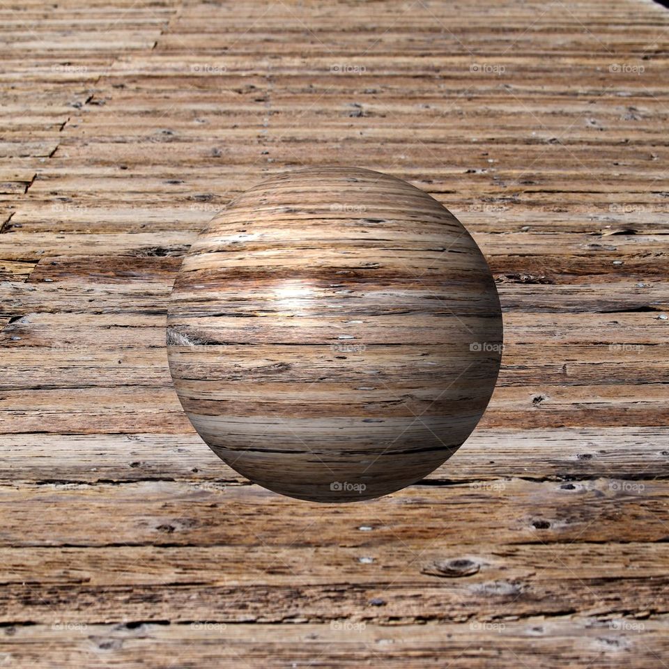   Wooden Globe
