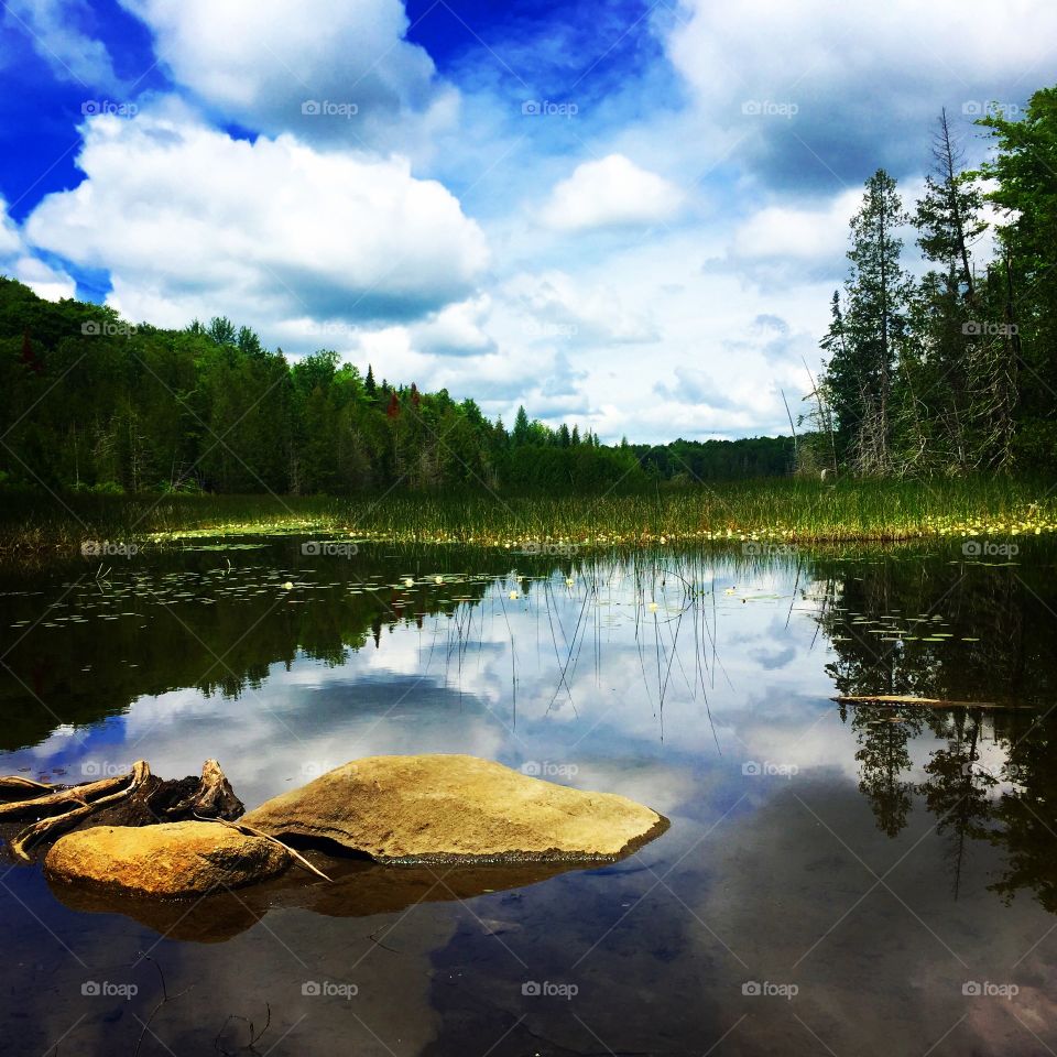 Reflection, Water, Lake, No Person, Nature