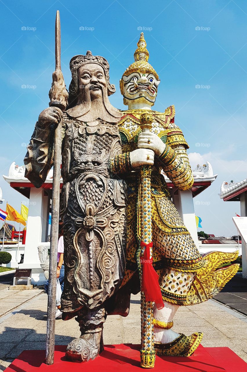Sculpture in Buddhist temple