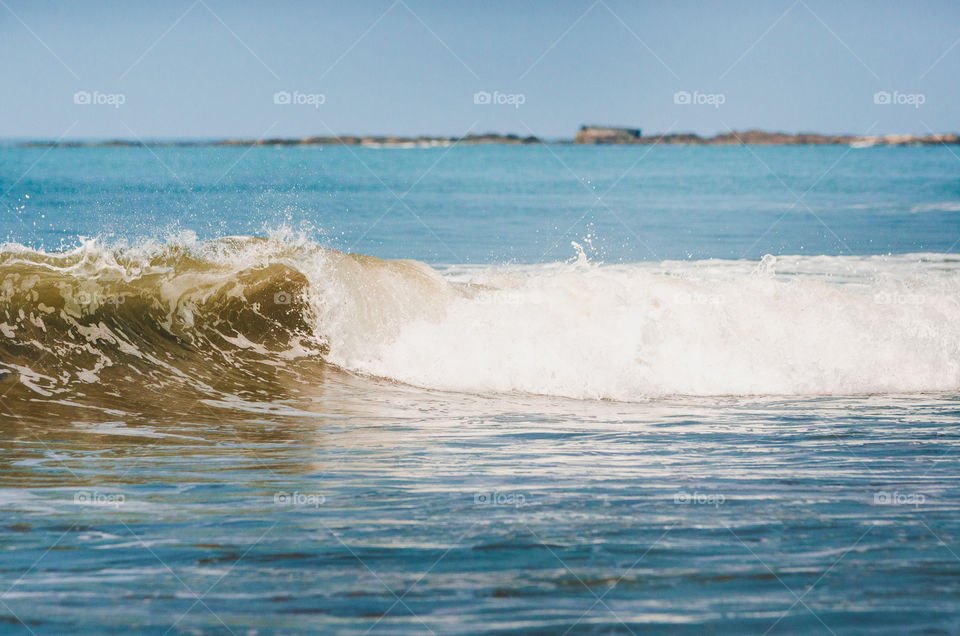 The wave of the ocean