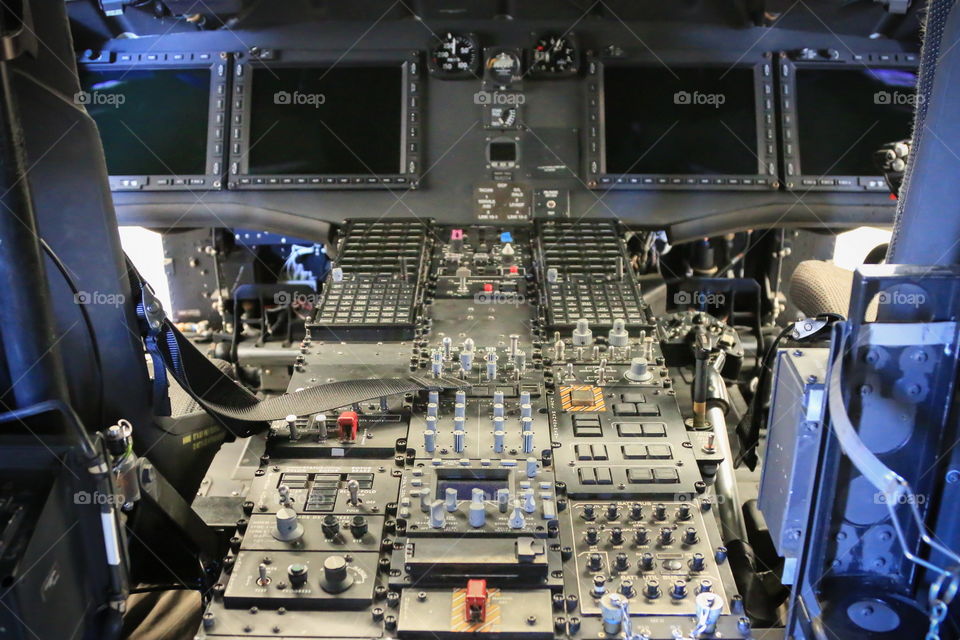 control room of Black hawk  UH-60