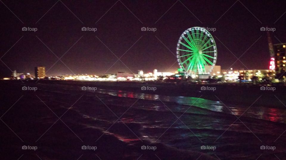 Another view of night life off pier 14 Myrtle Beach SC