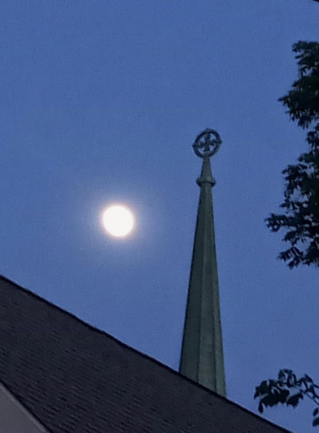 Moonlit steeple