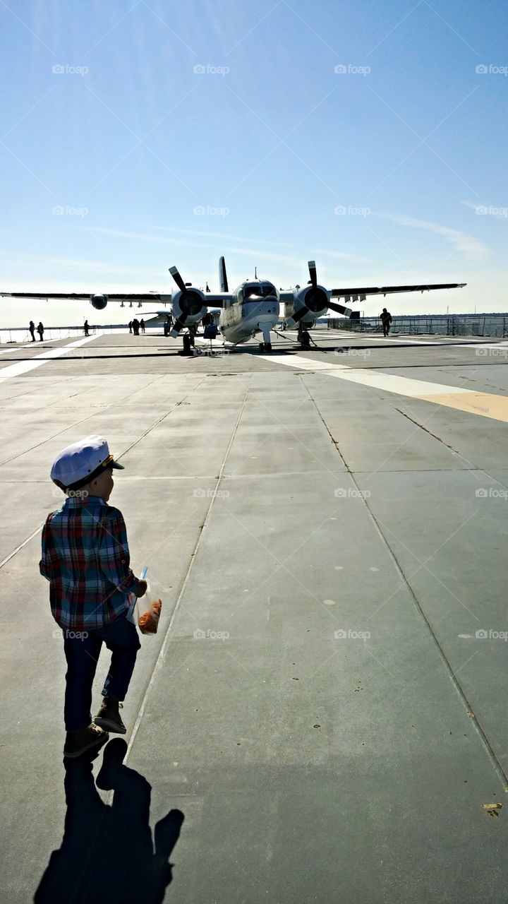 daddy's graduation. my son seeing patriots point for the first time