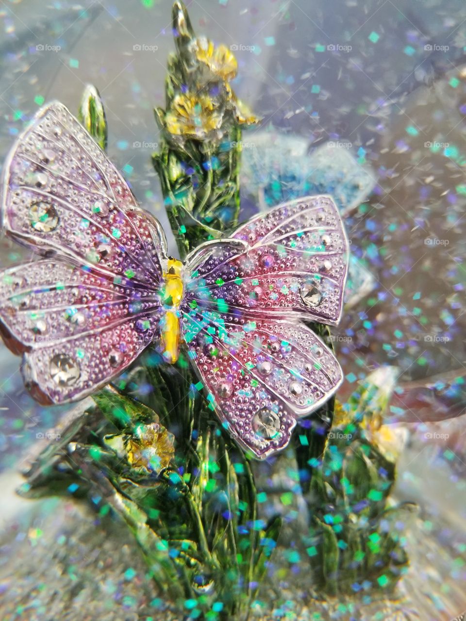 butterfly music globe