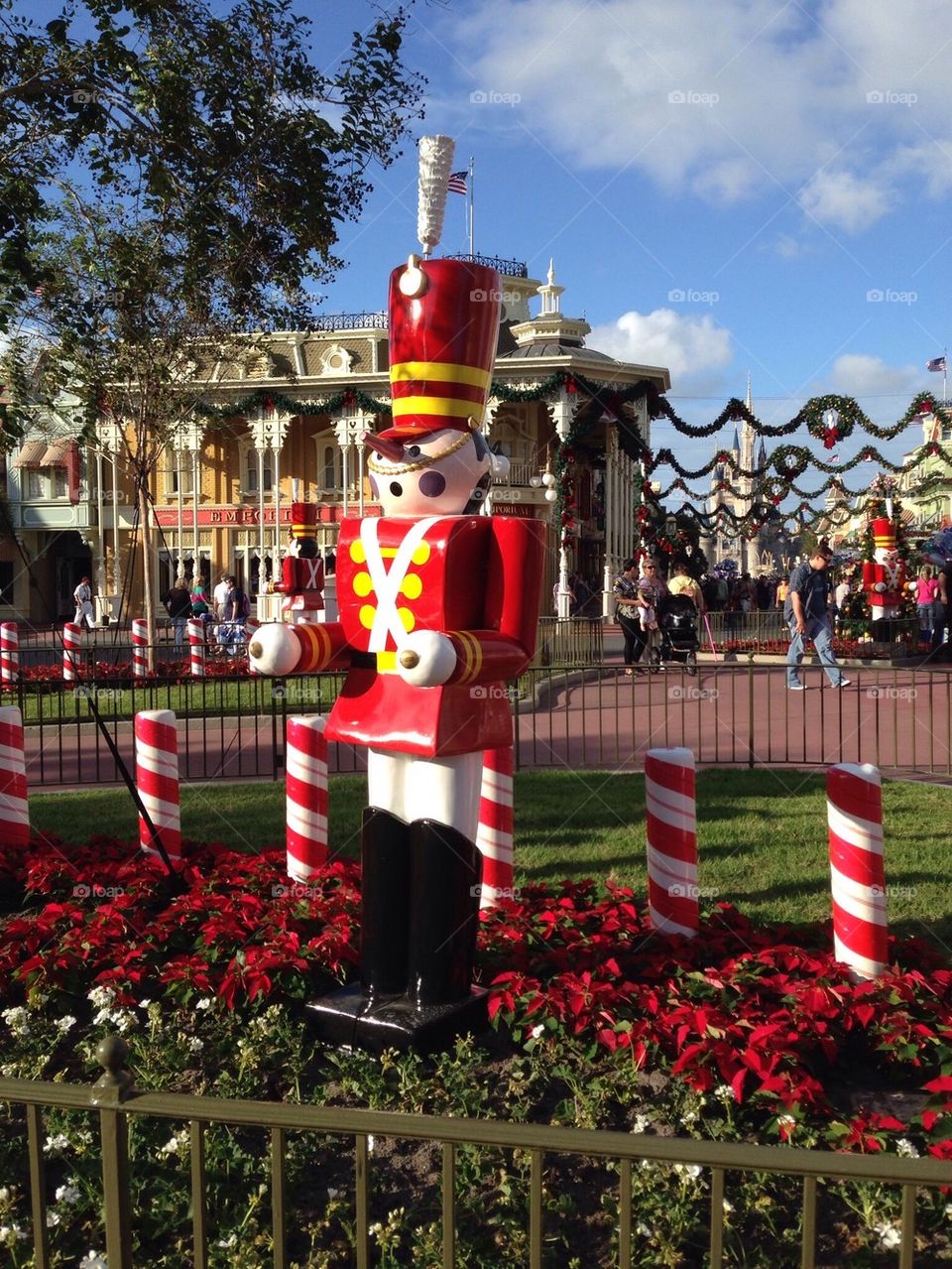 Magic Kingdom. Christmas time.